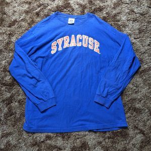 Vintage Syracuse Orange Shirt Adult Extra Large Long Sleeve Blue Orange